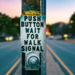 Push button wait for walk signal