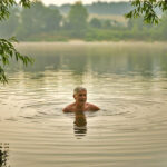 Living in dysphoric times, thoughts while swimming in the river.